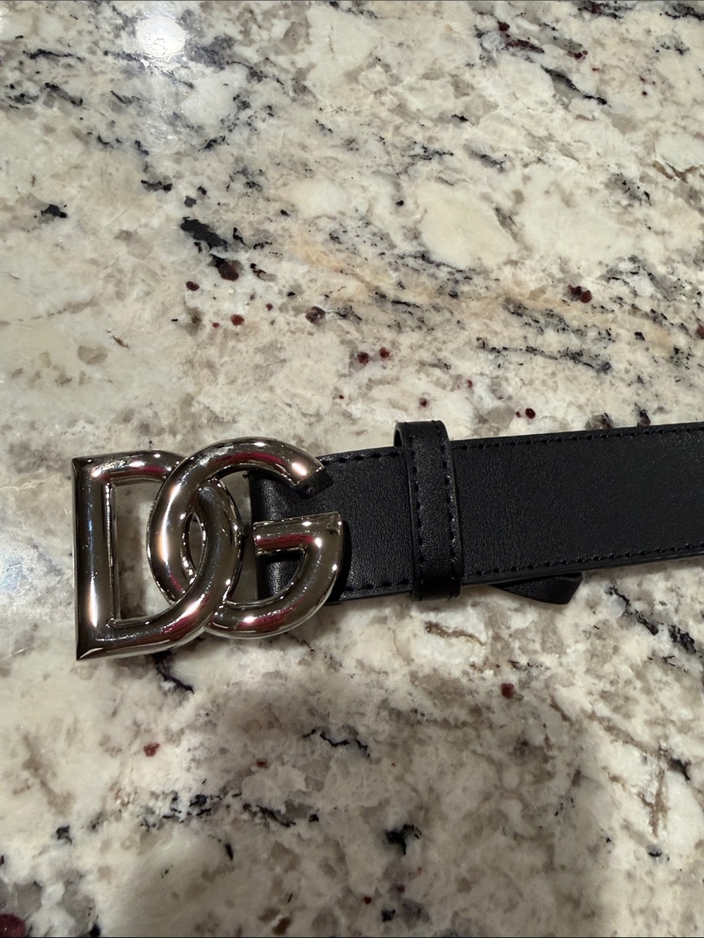 Black Belt with Silver Buckle
